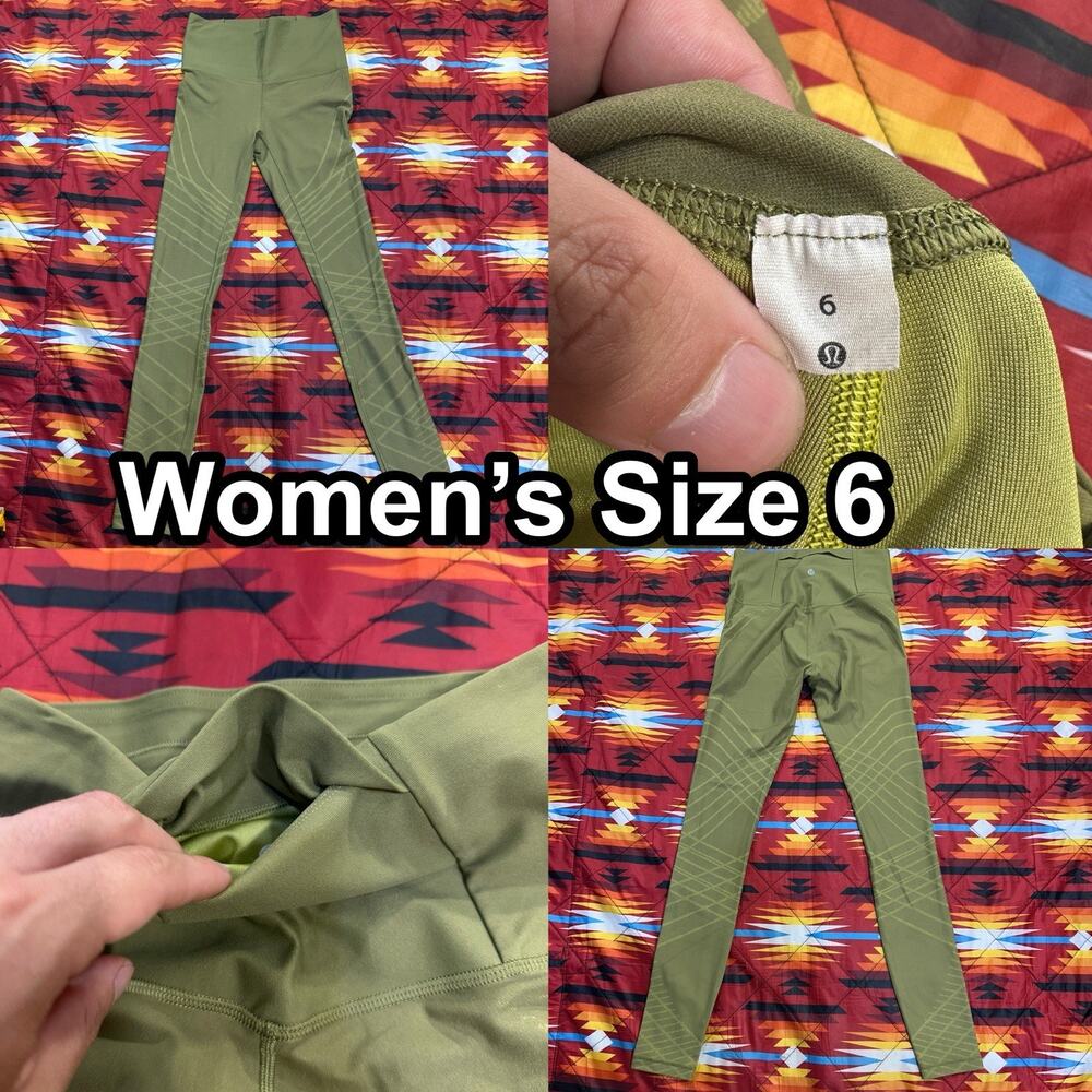 Lululemon Mapped Out High-Rise Tight 28" Olive Green Women’s Size 6